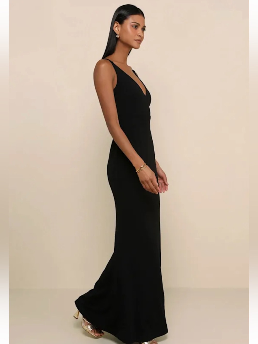 NWT Lulus Melora Black Sleeveless Maxi Dress - Picture 3 of 11
